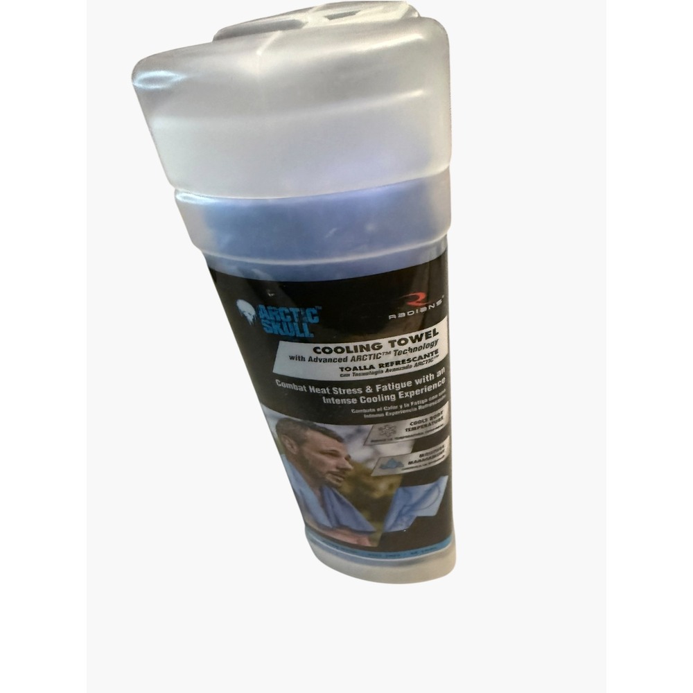 Radians Arctic Skull Cooling Towel Advanced ARCTIC Technology Blue RCS10-B